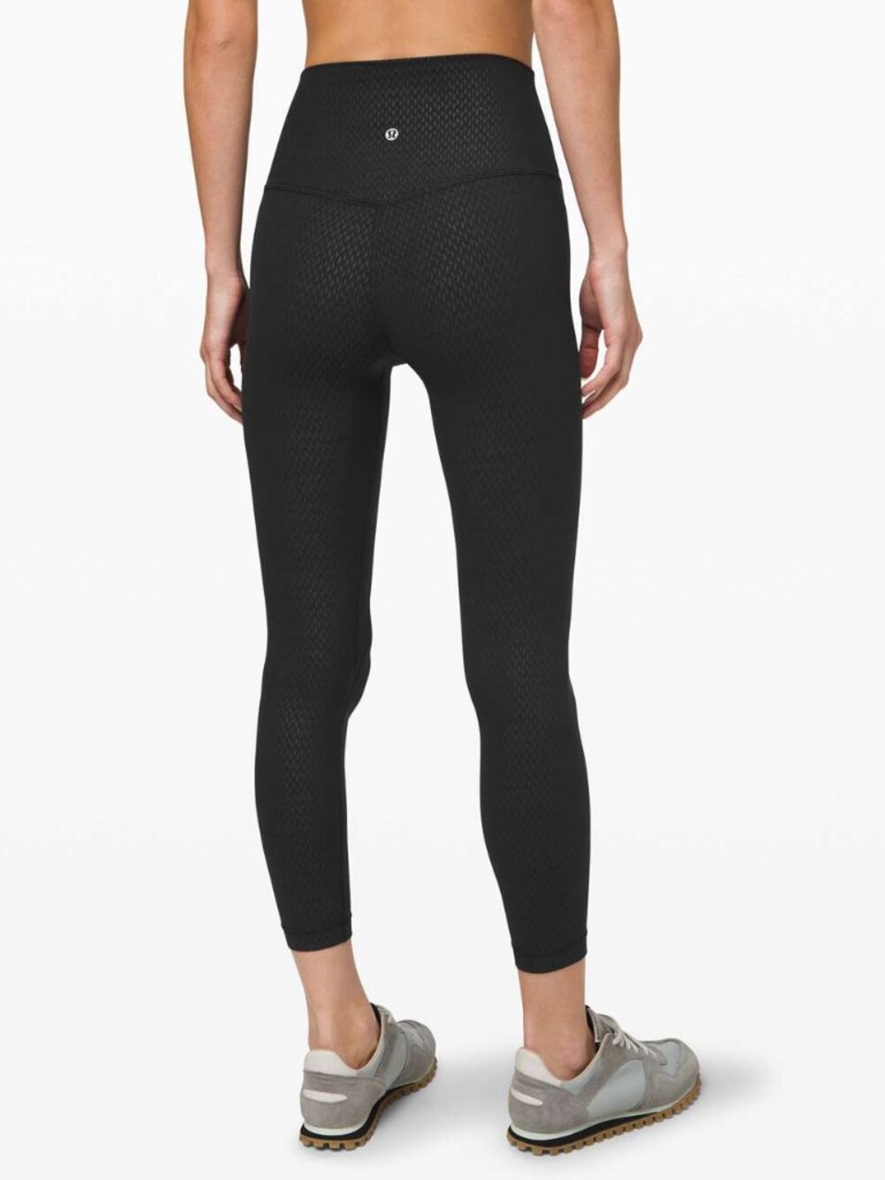 Lululemon Align Pant II 25" Diverge Emboss Black size 6